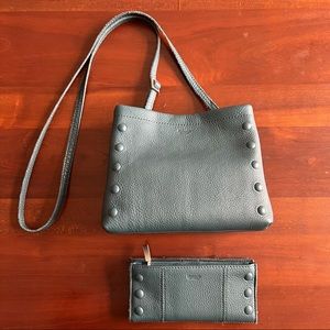 Hammitt Duke triple compartment crossbody + 110 North wallet in Occasional Teal